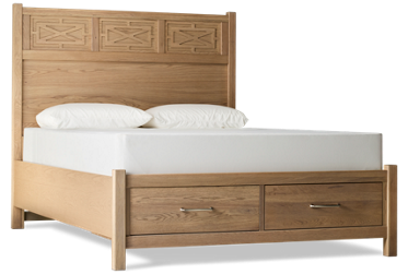 Tide & Timber Queen Fretwork Storage Bed