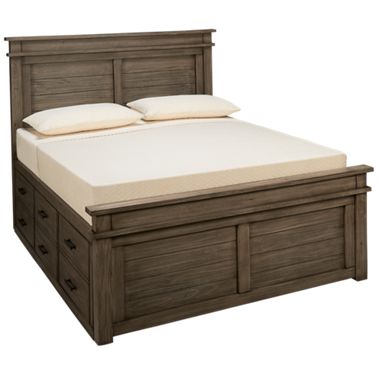 A America Glacier Point, Queen Size Captains Bed With 12 Drawers