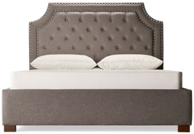 Wilshire Queen Upholstered Bed with Nailhead