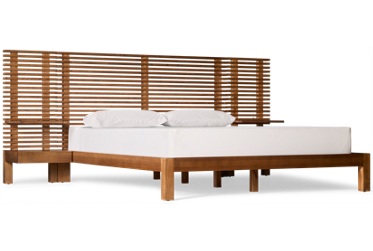 Tanner Queen Slat Wall Bed with Nightstands