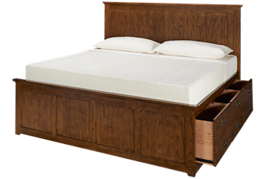 Oak Park King Panel Bed with Storage