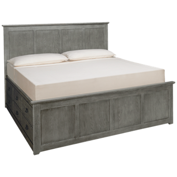 Oak Park King Panel Bed with Storage