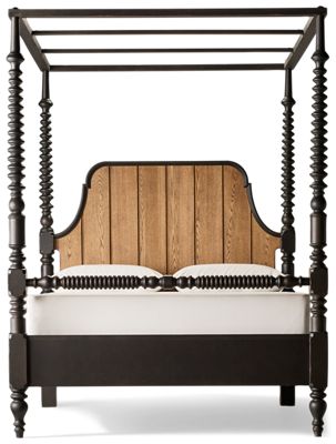 Country Living Queen Bobbin Post Canopy Bed