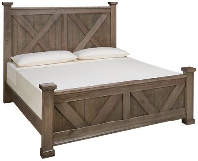 Cool Rustic King X Bed