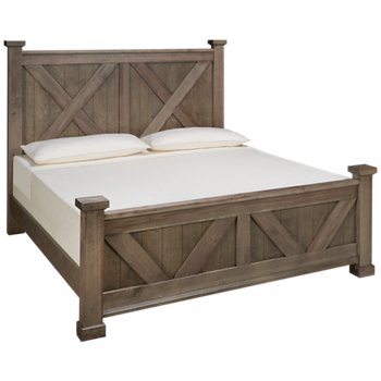Cool Rustic King X Panel Bed