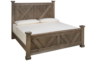 Cool Rustic King X Panel Bed