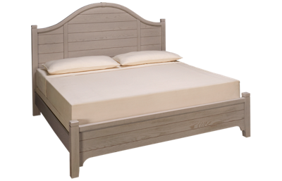 Vaughan-Bassett Bungalow King Arched Low Profile Bed