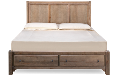 Cool Farmhouse King Panel Storage Bed