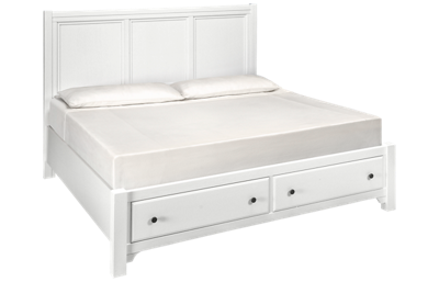 Cool Farmhouse King Panel Storage Bed
