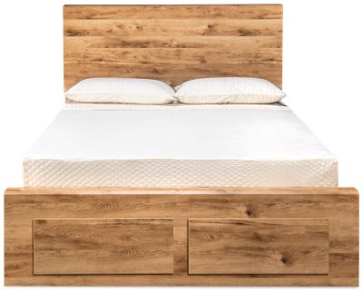 Hyanna Queen Panel Bed with Footboard Storage - Thumbnail 2