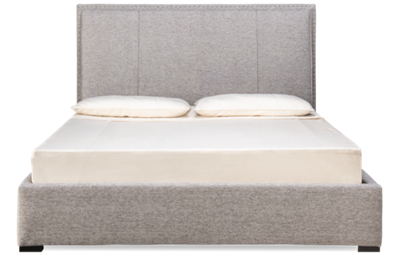 Logan King Upholstered Bed with Nailhead