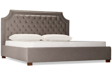 Wilshire King Upholstered Bed with Nailhead