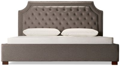 Steve Silver Company Wilshire King Upholstered Bed with Nailhead