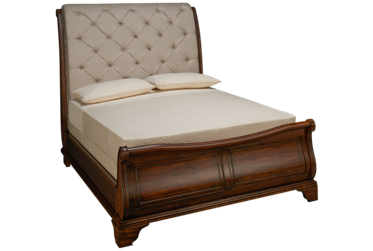 Trisha Yearwood Home Queen Sleigh Bed with Nailhead