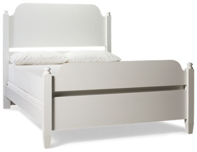 Pure Maple Queen Poster Bed - Solid Birch Construction - Elegant Headboard & Footboard - Classic Design