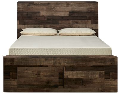 Derekson Full Panel Bed with Storage - Thumbnail 2