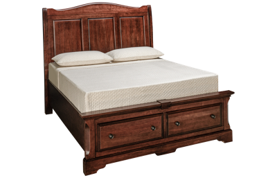 Vaughan-Bassett Heritage Queen Sleigh Storage Bed