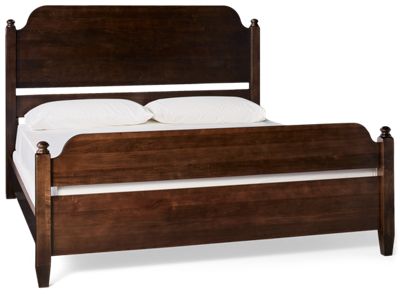 Pure Maple King Poster Bed - Solid American Maple - Elegant Headboard & Footboard - Classic Design