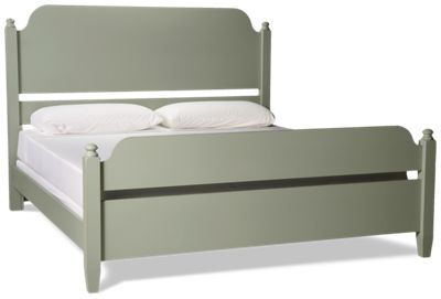 Pure Maple King Poster Bed - Solid Birch Construction - Elegant Headboard & Footboard - Classic Design