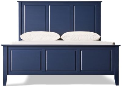 Cottage Queen Panel Bed - Solid Asian Hardwood - Paneled Headboard & Footboard - Classic Design