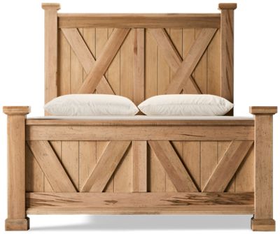 Cool Rustic Queen X Bed