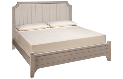 Vaughan-Bassett Bungalow King Low Profile Upholstered Bed