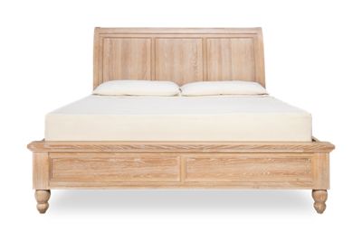 Arbury King Sleigh Low Profile Bed - Durable Hardwood Construction - Classic Design