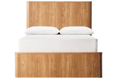 Gramburg Full Panel Bed - Warm Walnut Finish - Curved Sides - Transitional
