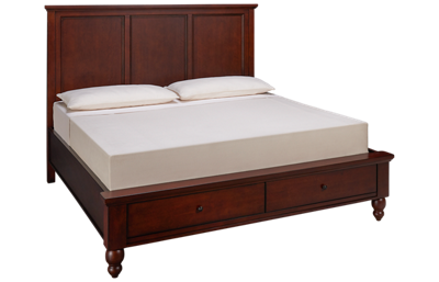 Cambridge King Panel Platform Storage Bed