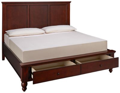 Cambridge King Panel Platform Storage Bed
