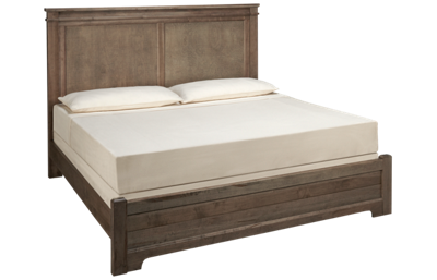 Vaughan-Bassett Cool Rustic King Low Profile Mansion Bed