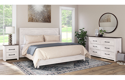 Gerridan 3 Piece King Bedroom Set Includes: Bed, Dresser and Nightstand 