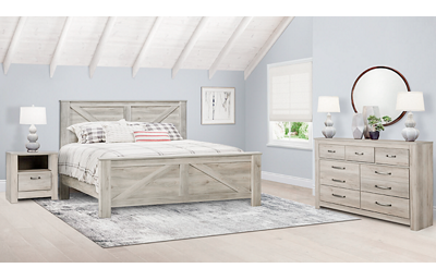 Bellaby 3 Piece King Bedroom Set Includes: Bed, Dresser and Nightstand