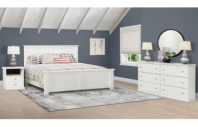 Bostwick Shoals 3 Piece King Bedroom Set Includes: Bed, Dresser and Nightstand 