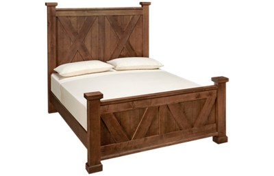 Cool Rustic Queen X Bed