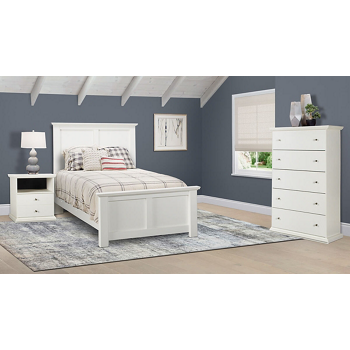 Bostwick Shoals 3 Piece Twin Bedroom Set Includes: Bed, Chest and Nightstand