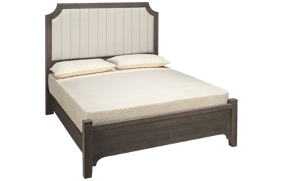 Vaughan-Bassett Bungalow Queen Low Profile Upholstered Bed