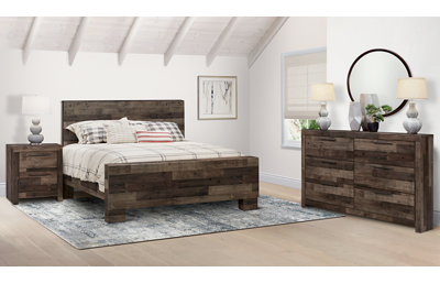 Derekson 3 Piece Queen Bedroom Set Includes: Bed, Dresser and Nightstand 
