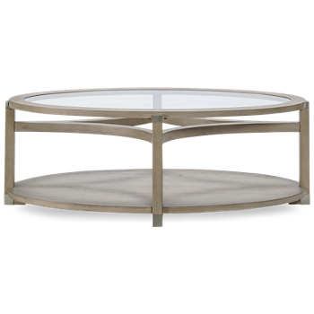 Solstice Oval Coffee Table with Casters