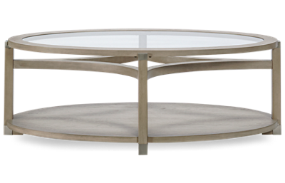 Solstice Oval Coffee Table with Casters