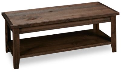 Alder Grove Coffee Table - Tapered Legs - Lower Shelf - Classic Elegance
