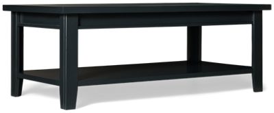 Alder Grove Coffee Table - Tapered Legs - Lower Shelf - Classic Elegance