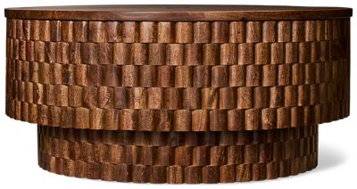 Norwood Lift Top Coffee Table - Hidden Storage - Casters - Rich Brown Finish