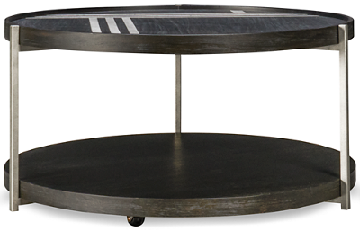 City Limits Round Cocktail Table with Casters