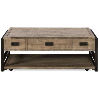 Grayson Lift Top Cocktail Table with Casters
