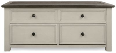 Ashley Bolanburg Lift Top Cocktail Table with Storage and Casters