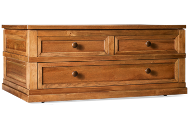 Sharlance Lift Top Coffee Table - 2 Dovetail Drawers - Casters - Storage - Power & USB Charging