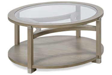 Solstice Round Coffee Table with Casters