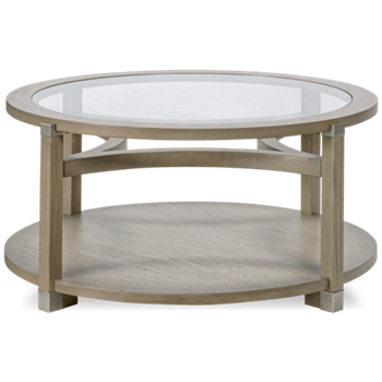 Solstice Round Coffee Table with Casters
