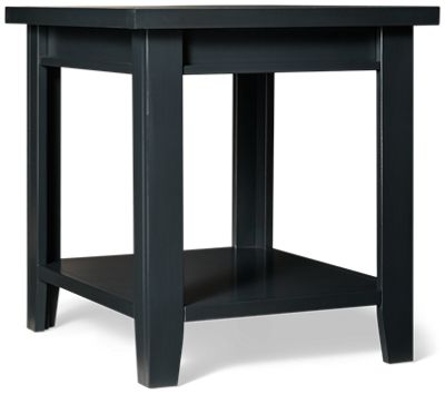 Alder Grove End Table - Tapered Legs - Lower Shelf - Classic Elegance